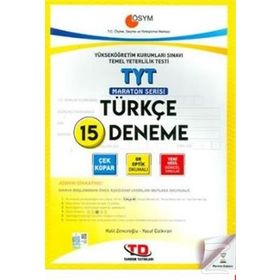 Tandem Yayınları TYT Türkçe 15 Deneme
