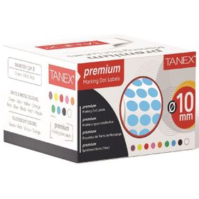 Tanex 10 mm 5000 Adet Mavi Tekli Kutu Nokta Etiketi