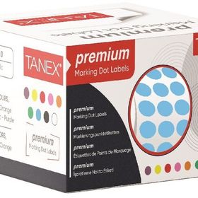 Tanex 10 mm 5000 Adet Mavi Tekli Kutu Nokta Etiketi