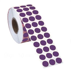 Tanex 10 mm 5000 Adet Mor Nokta Etiket