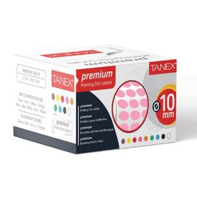Tanex 10 mm 5000 Adet Pembe Nokta Etiket