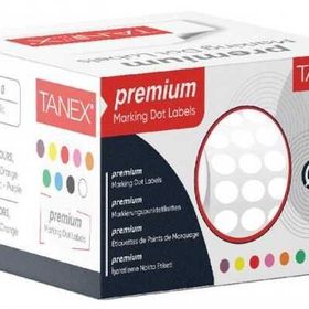 Tanex 10 mm 5000'li Beyaz Nokta Etiketi