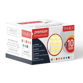 Tanex 10 mm 5000'Li Sarı Nokta Etiket