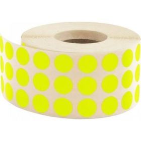 Tanex 10 mm Sarı 5000'li Nokta Etiketi