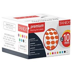 Tanex 10 mm Yeşil Nokta Etiketi