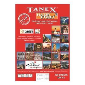 Tanex 100 Yaprak 40x25 mm Laser Copy Inkjet Lazer Etiket