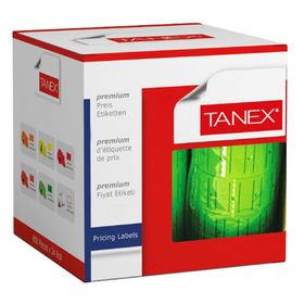 Tanex 12x21 mm Motex Çizgili Sarı Fiyat Etiketi