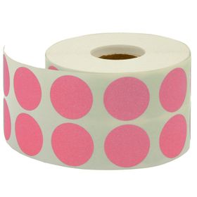 Tanex 20 mm 2500 Adet Pembe Nokta Etiket