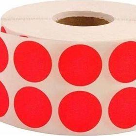 Tanex 20 mm Kırmızı 2500'lü Nokta Etiketi