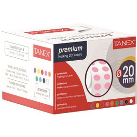Tanex 20 mm Pembe 2500'lü Nokta Etiketi