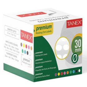 Tanex 30 mm 2000 Adet Beyaz Nokta Etiket
