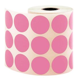 Tanex 30 mm 2000 Adet Pembe Nokta Etiket
