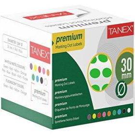 Tanex 30 mm Yeşil 1 Rulo 2000'li Nokta Etiketi