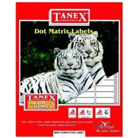 Tanex 35x77 mm Bilgisayar Etiketi