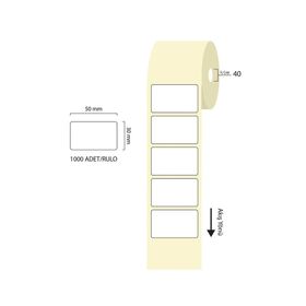Tanex 50x30 mm 40 mm Çap 1000'li Eco Termal Etiket