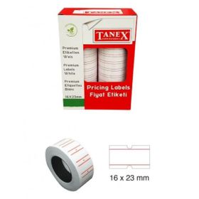 Tanex 5297 Çizgili 16x23 mm 6600 12'li Fiyat Etiketi
