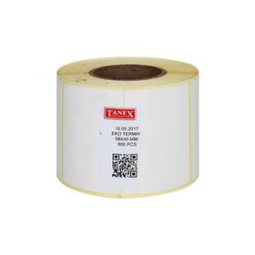 Tanex 58x40 mm 600 Adet Beyaz Termal Rulo Etiketi