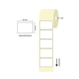 Tanex 60x25 mm Eco 40 mm Çap 1000'li Termal Etiket