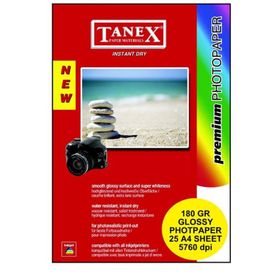 Tanex A4 180 gr 25'li Fotoğraf Kağıdı