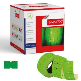 Tanex Çizgili 12'li Floresan Yeşil Fıyat Etiketi