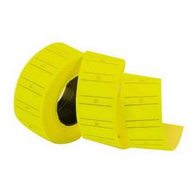Tanex Çizgili 12X21 mm Fosforlu Sarı 6 Rulo 800 Adet Fiyat Etiketi