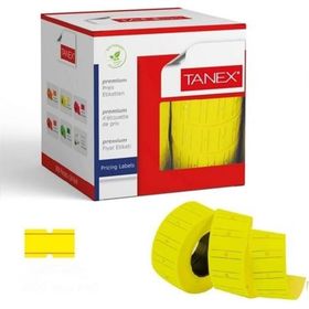 Tanex Çizgili 24'lü Floresan Sarı Fiyat Etiketi