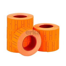 Tanex Motex Çizgili Flo Turuncu 12x21 800 Adet Etiket