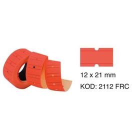 Tanex Motex Etiket Florasan Kırmızı 12X21 800'lü