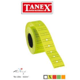 Tanex Motex Etiket Florasan Sarı 12X21 800'lü