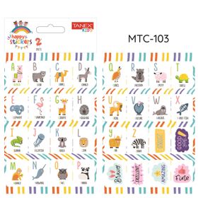 Tanex MTC-103 Öğretici Harf Okul Etiketi