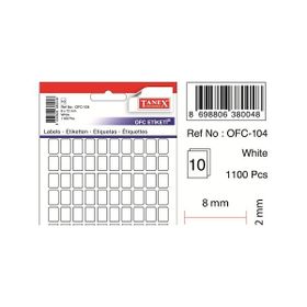 Tanex OFC-104 Beyaz Ofis Etiketi