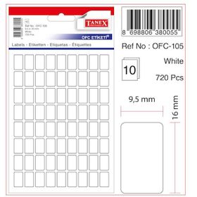 Tanex OFC-105 Beyaz Ofis Etiketi