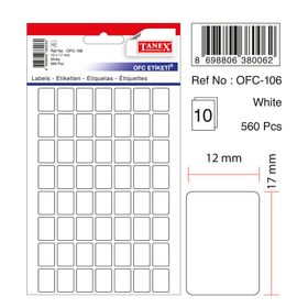 Tanex OFC-106 Beyaz Ofis Etiketi