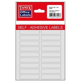 Tanex OFC-108 13x40 Mm Beyaz Poşetli Ofis Etiketi