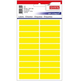 Tanex OFC-109 Flo Sarı 100 Adet Ofis Etiketi