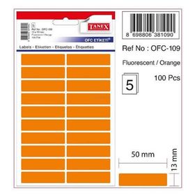 Tanex OFC-109 Florasan Turuncu Ofis Etiketi