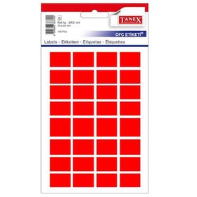 Tanex OFC-110 Flo Kırmızı 160 Adet Ofis Etiketi
