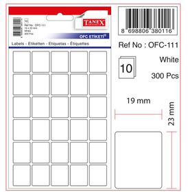 Tanex OFC-111 Beyaz Ofis Etiketi