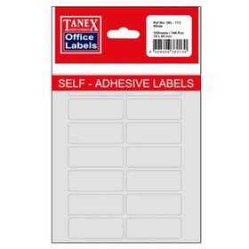 Tanex OFC-113 19x40 mm Beyaz Poşetli Ofis Etiketi