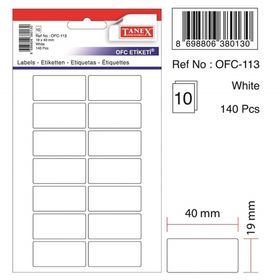 Tanex OFC-113 Beyaz 140 Adet Ofis Etiketi