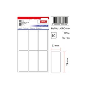 Tanex OFC-119 Beyaz Ofis Etiketi