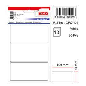 Tanex OFC-124 Beyaz Ofis Etiketi