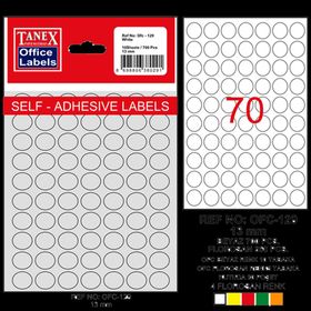 Tanex OFC-126 100x 150 mm Mavi Poşetli Ofis Etiketi