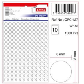 Tanex OFC-127 Beyaz Ofis Etiketi