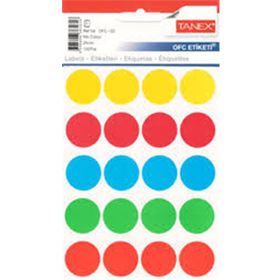Tanex Ofc-131 5 Adet Mıx Color Ofis Etiketi
