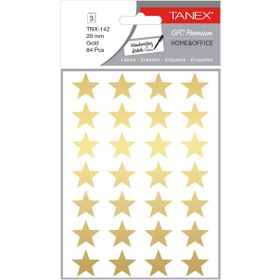 Tanex OFC-142 20 mm 84'lü Gold Yıldız Etiketi