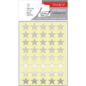 Tanex OFC-143 17 mm 84'lü Silver Yıldız Etiketi