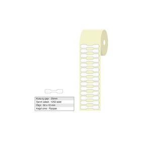 Tanex Opak 50x10 mm 1250 Adet Rulo Kuyumcu Etiketi