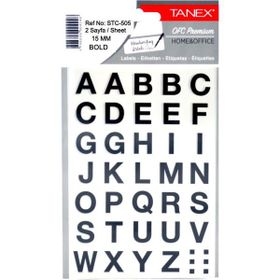 Tanex STC-505 15 mm 2 Sayfa Harf Etiketi
