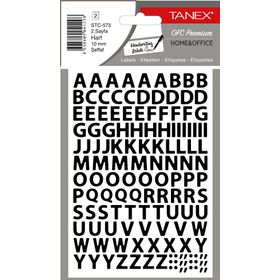 Tanex STC-573 10 mm 2'li Şeffaf Harf Etiketi